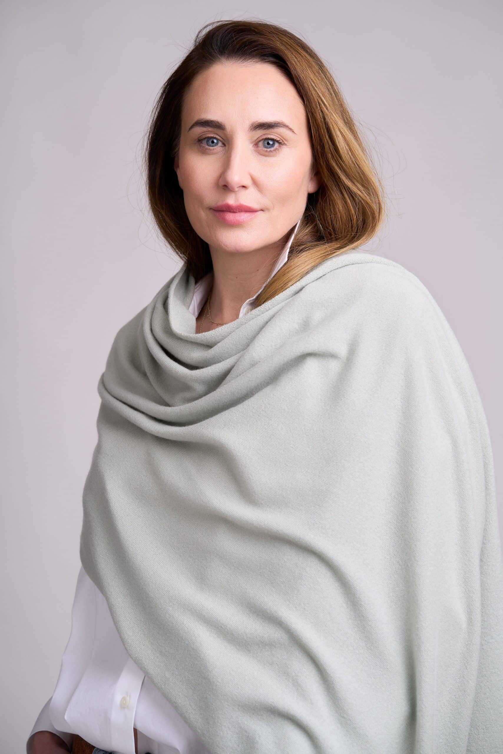 The Whisperer Scarf Eucalyptus