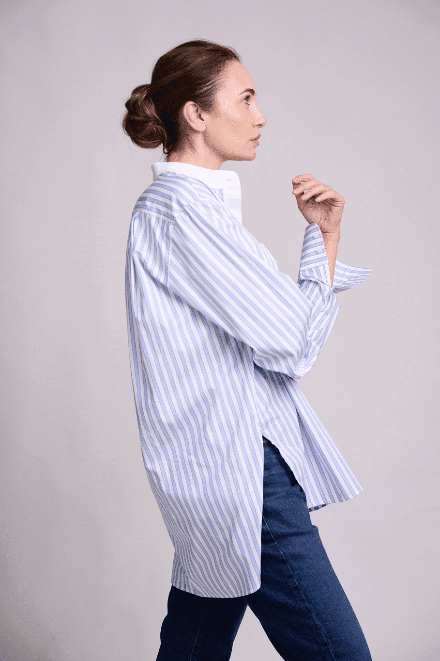 The Lou.D Relaxed Shirt Blue & White Stripe